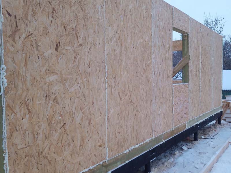 Продолжение строительства дома из СИП-панелей в Прохоровке